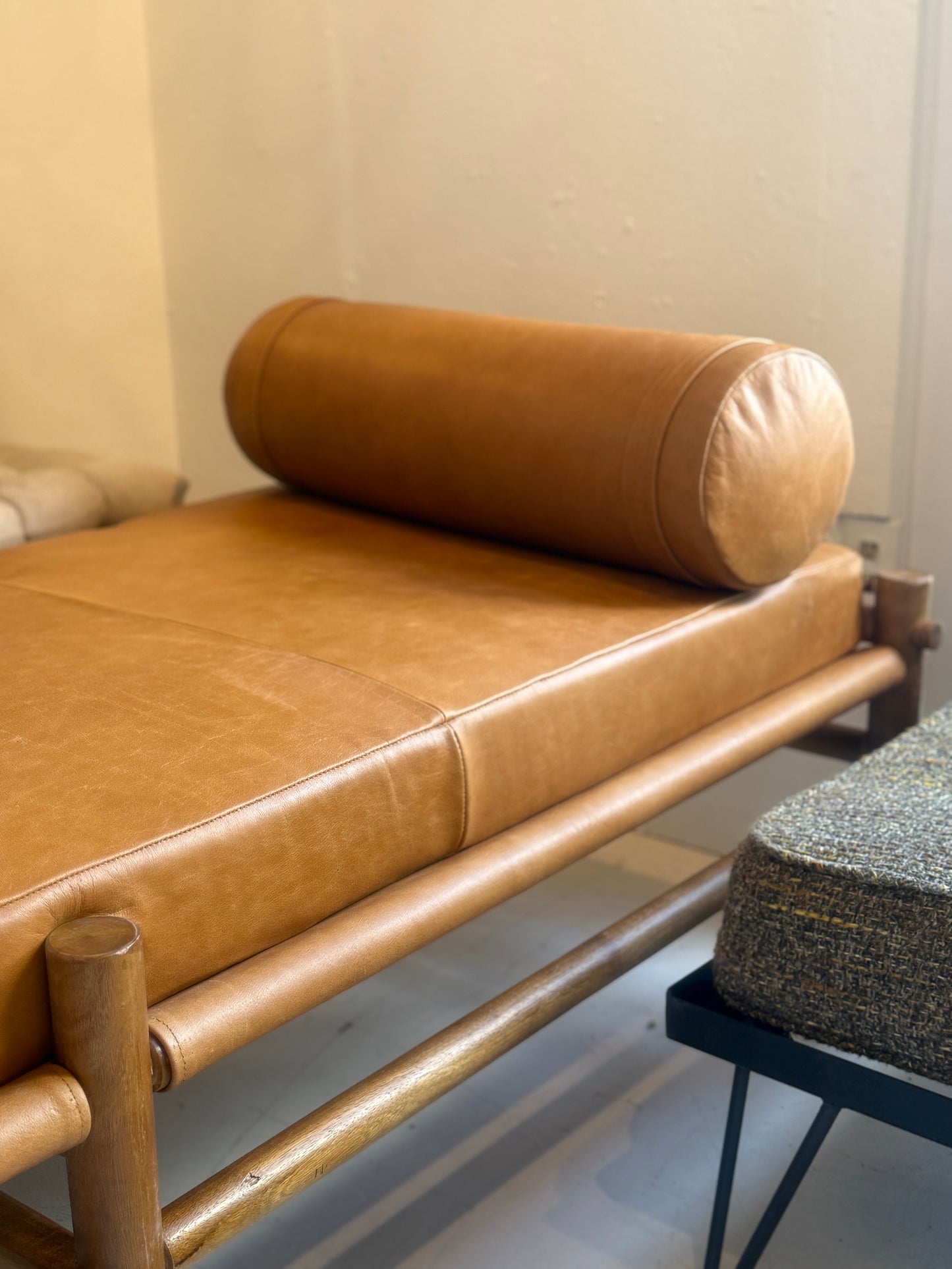Leather Chaise