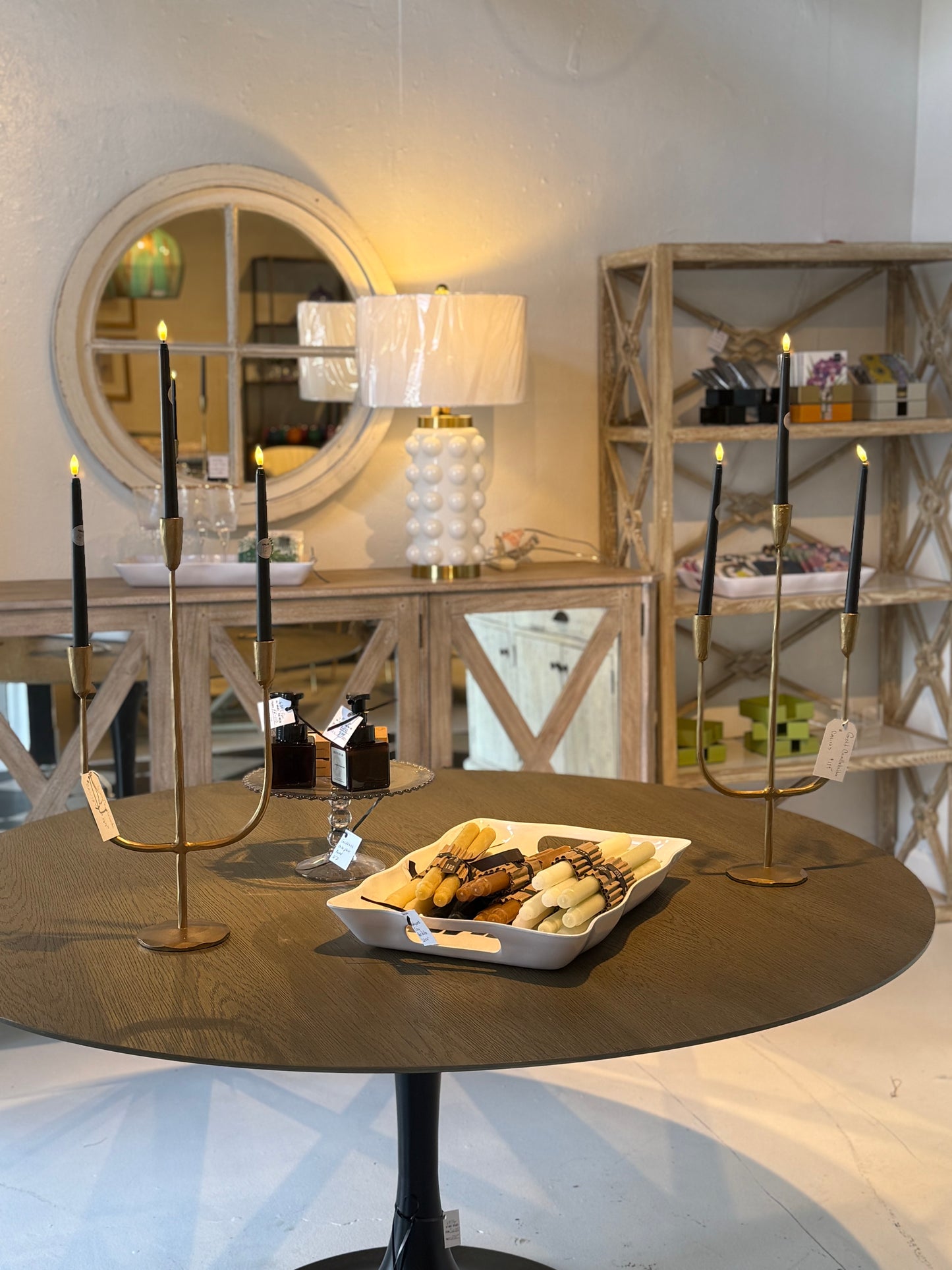 Gold Candlestick Holder