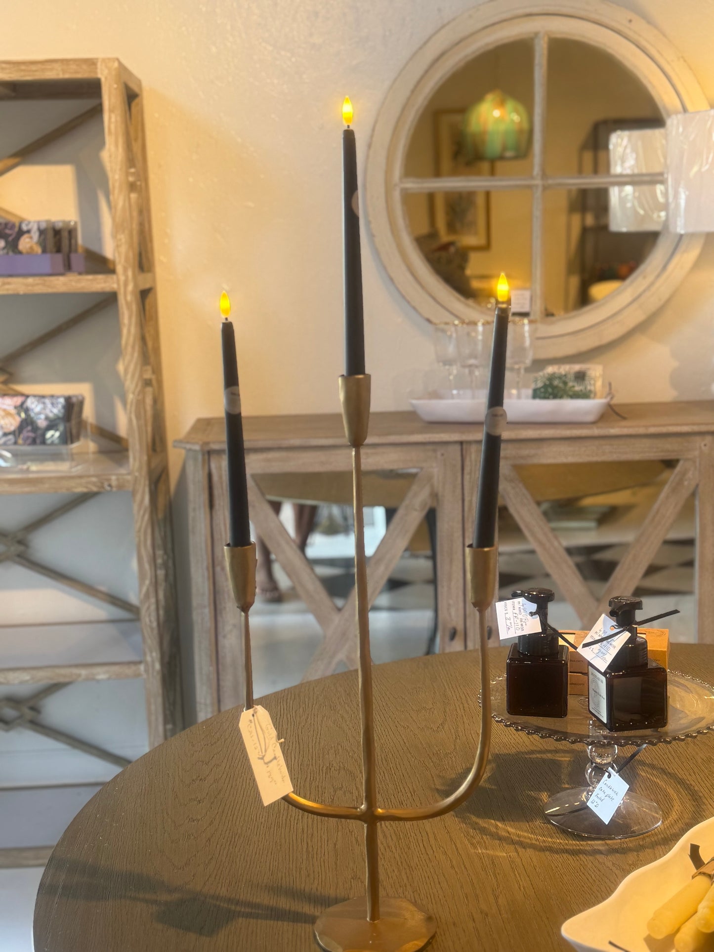 Gold Candlestick Holder