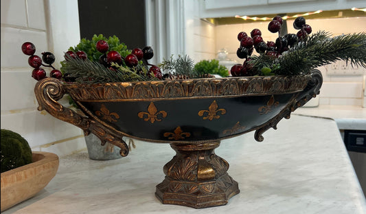 Beautiful Black and Gold Decorative Bowl