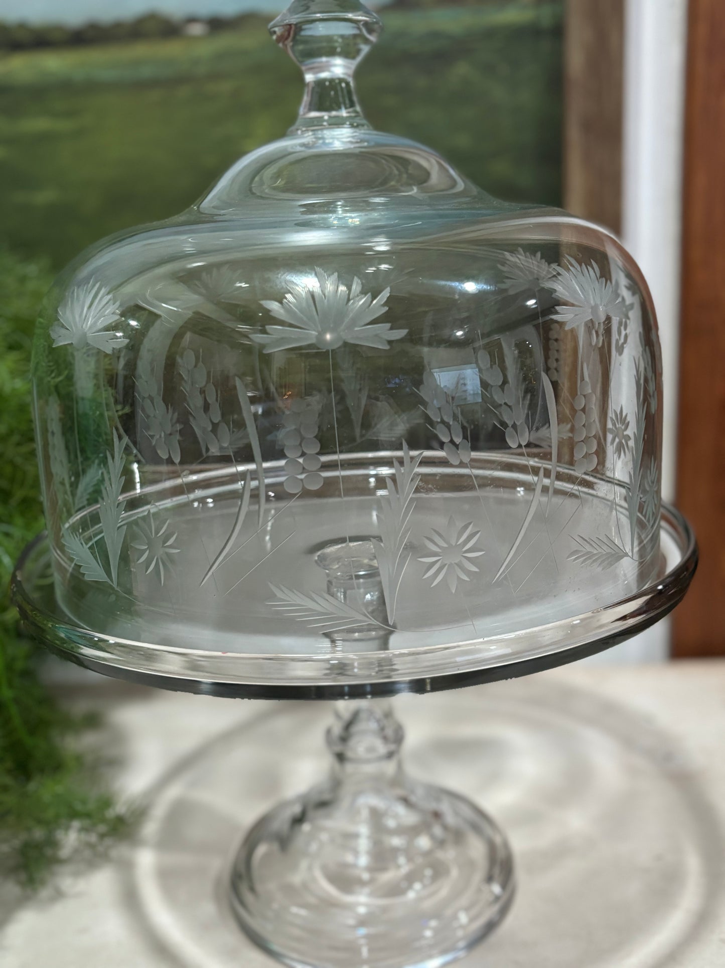 Cake plate stand and Dome cover