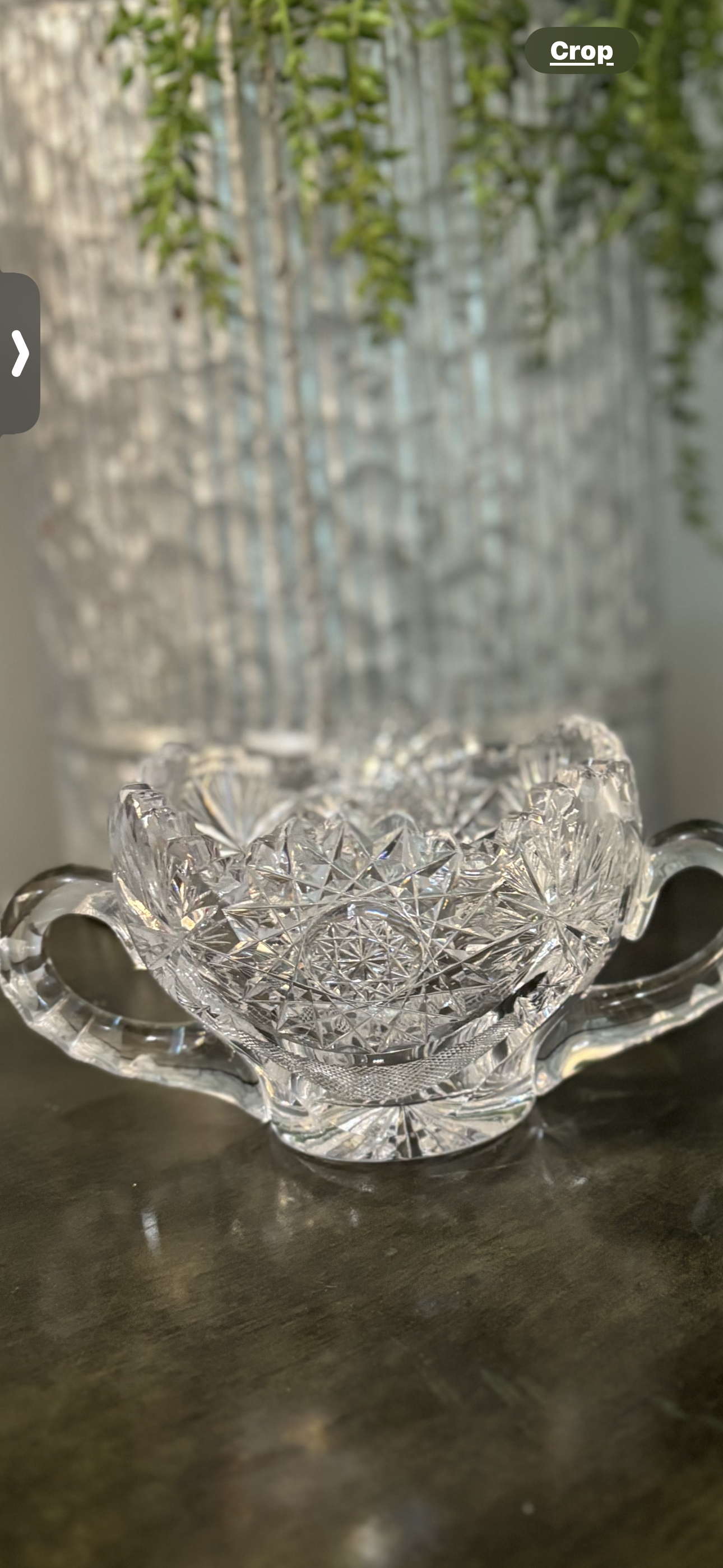 Glass sugar bowl