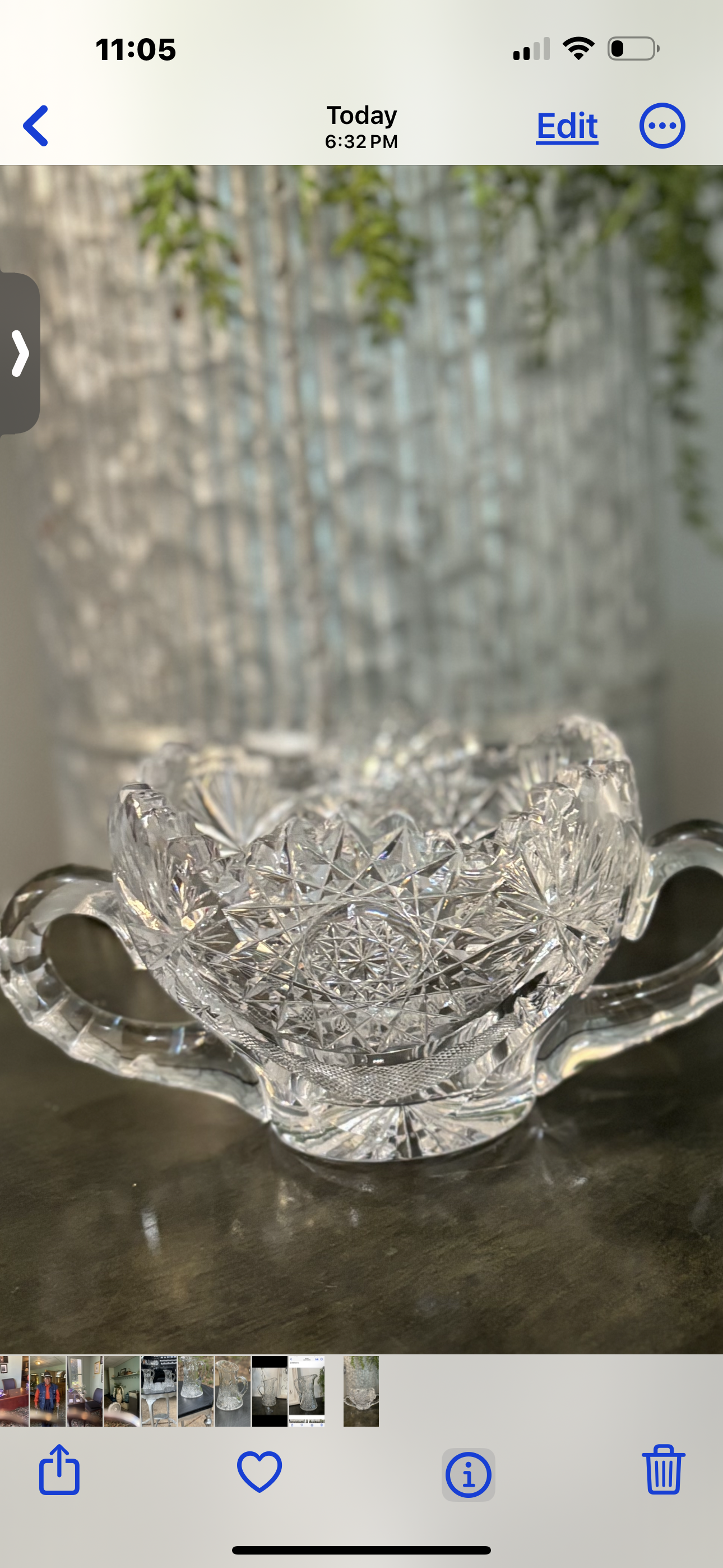 Glass sugar bowl