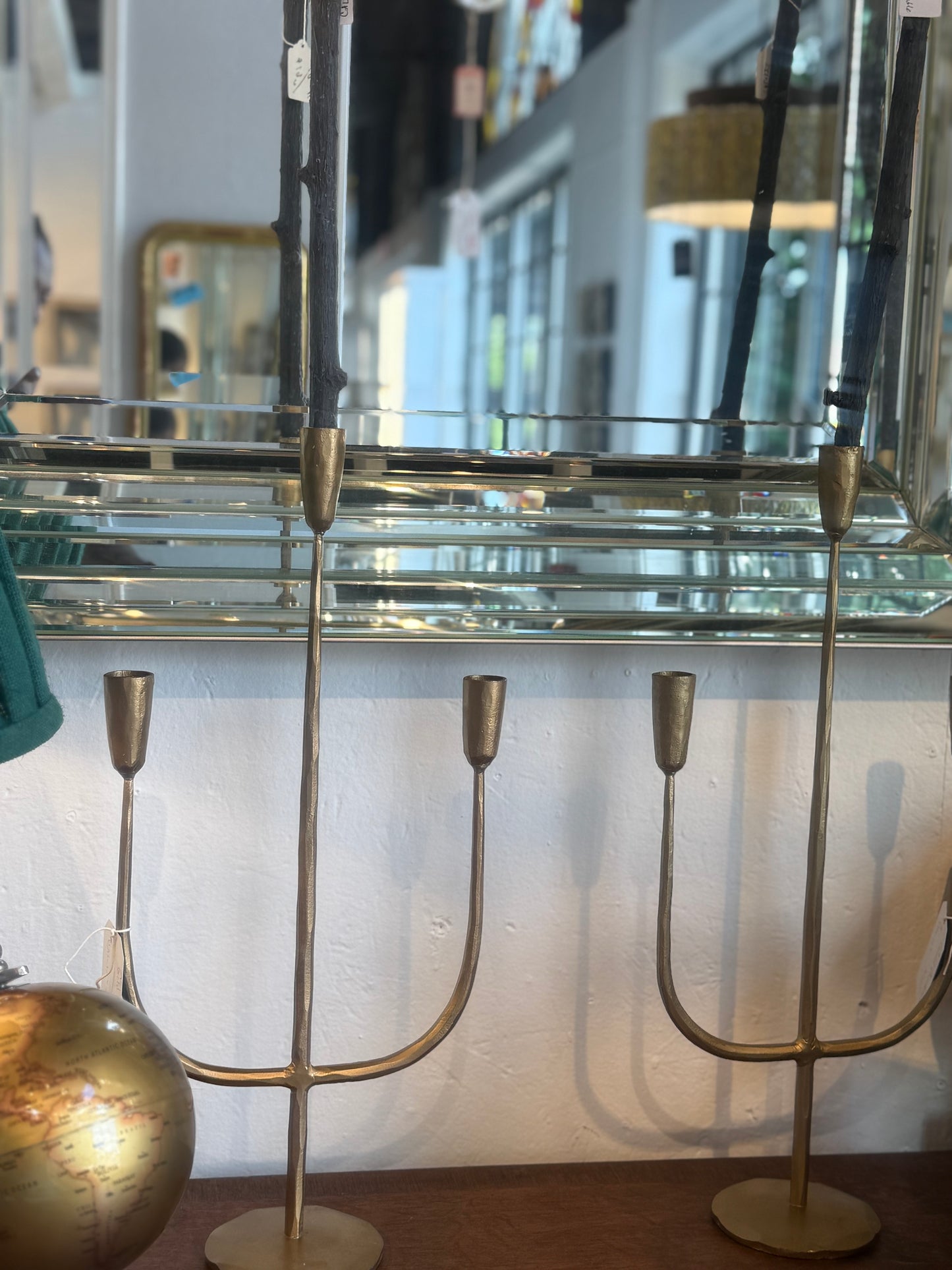 Gold Candlestick Holder