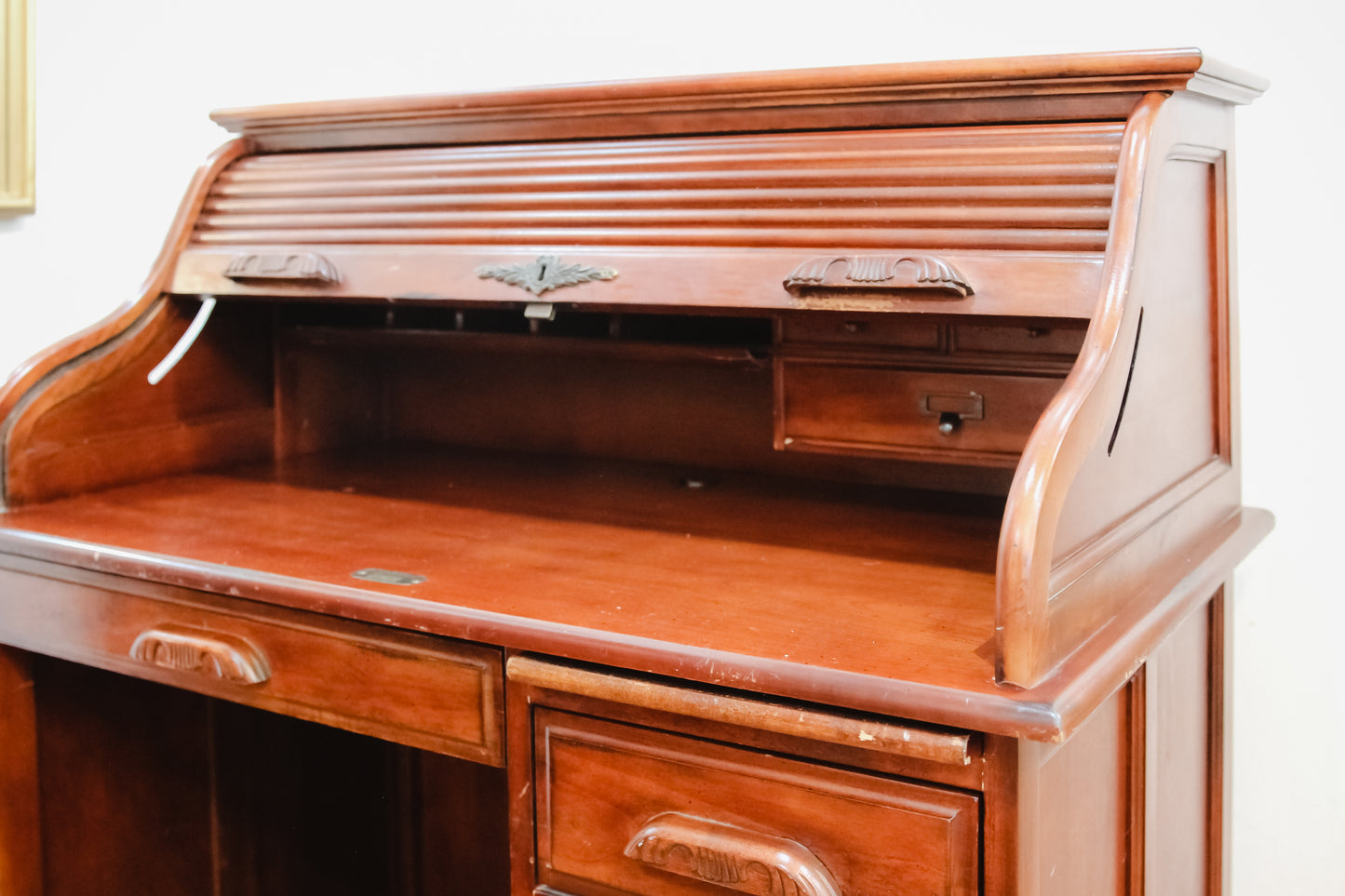 Antique Secretary Desk with Roll top (All original)