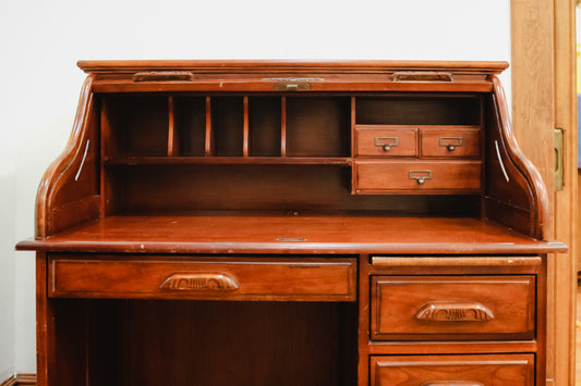 Antique Secretary Desk with Roll top (All original)